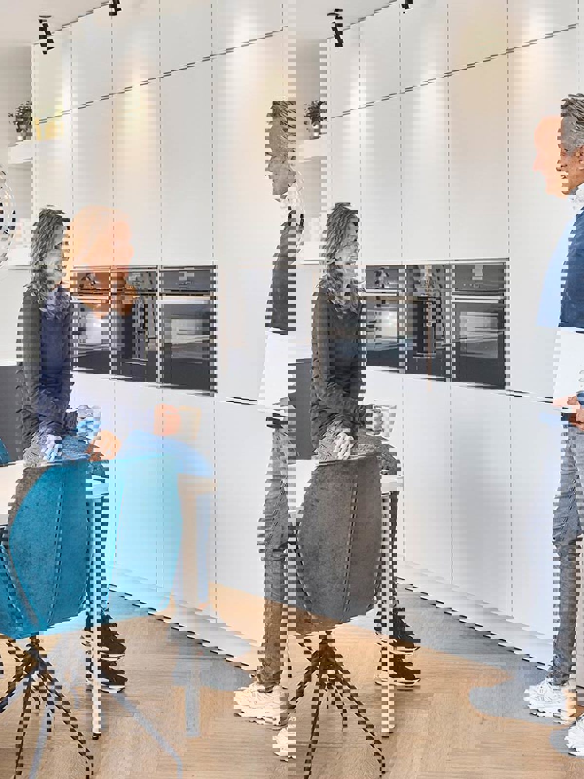 Zwart wit keuken, naar een ontwerpidee van SieMatic David en Iris uit Amsterdam