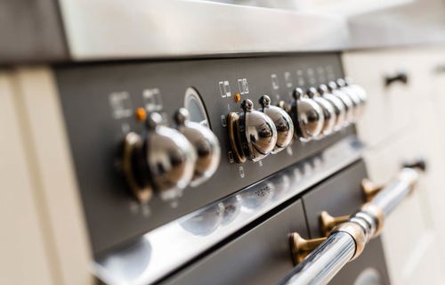 Landelijke keuken, front fornuis
